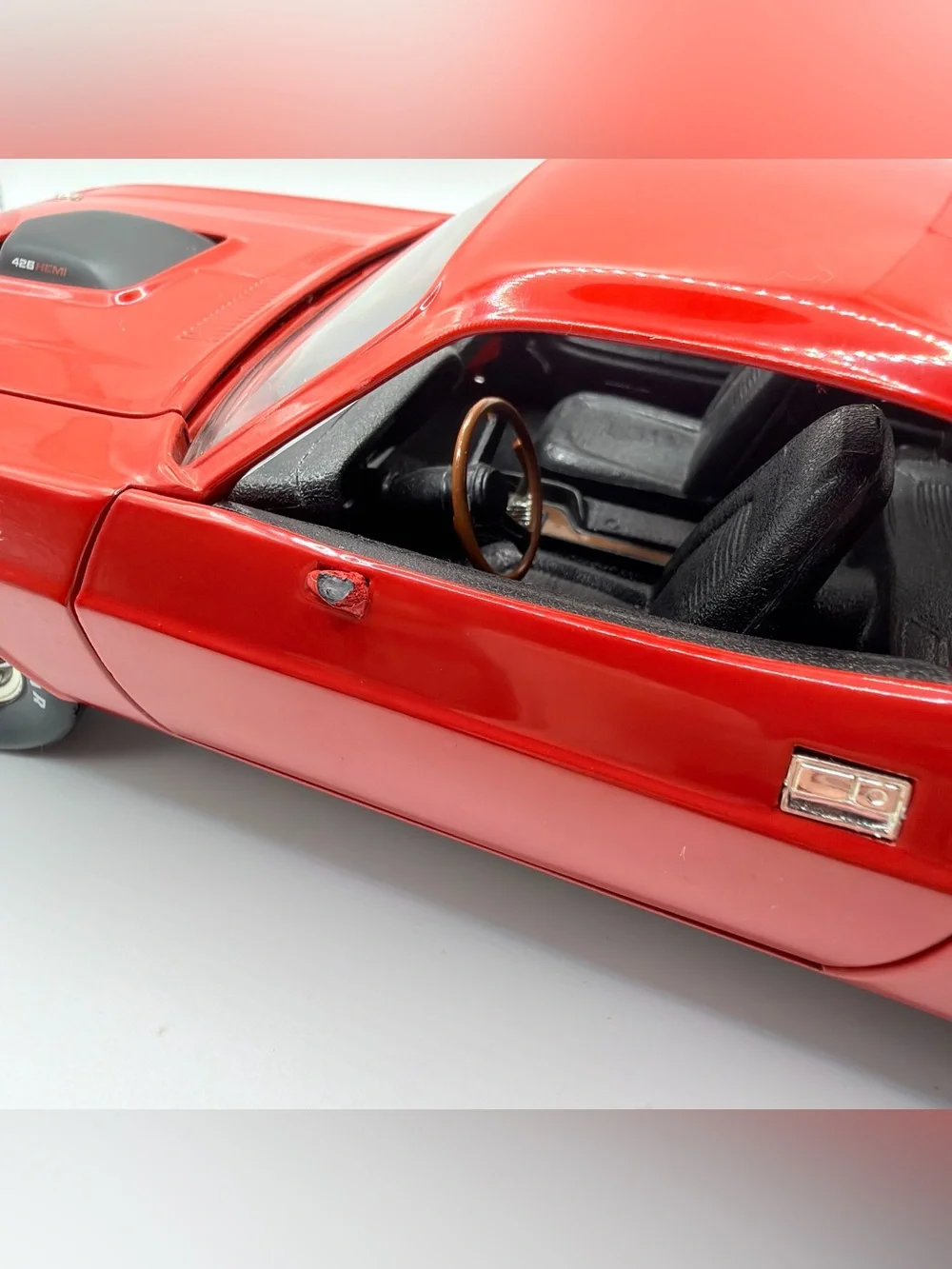 10A ERTL American Muscle - 1970 DODGE CHALLENGER R/T HEMI Red 1/18 Loose No Box